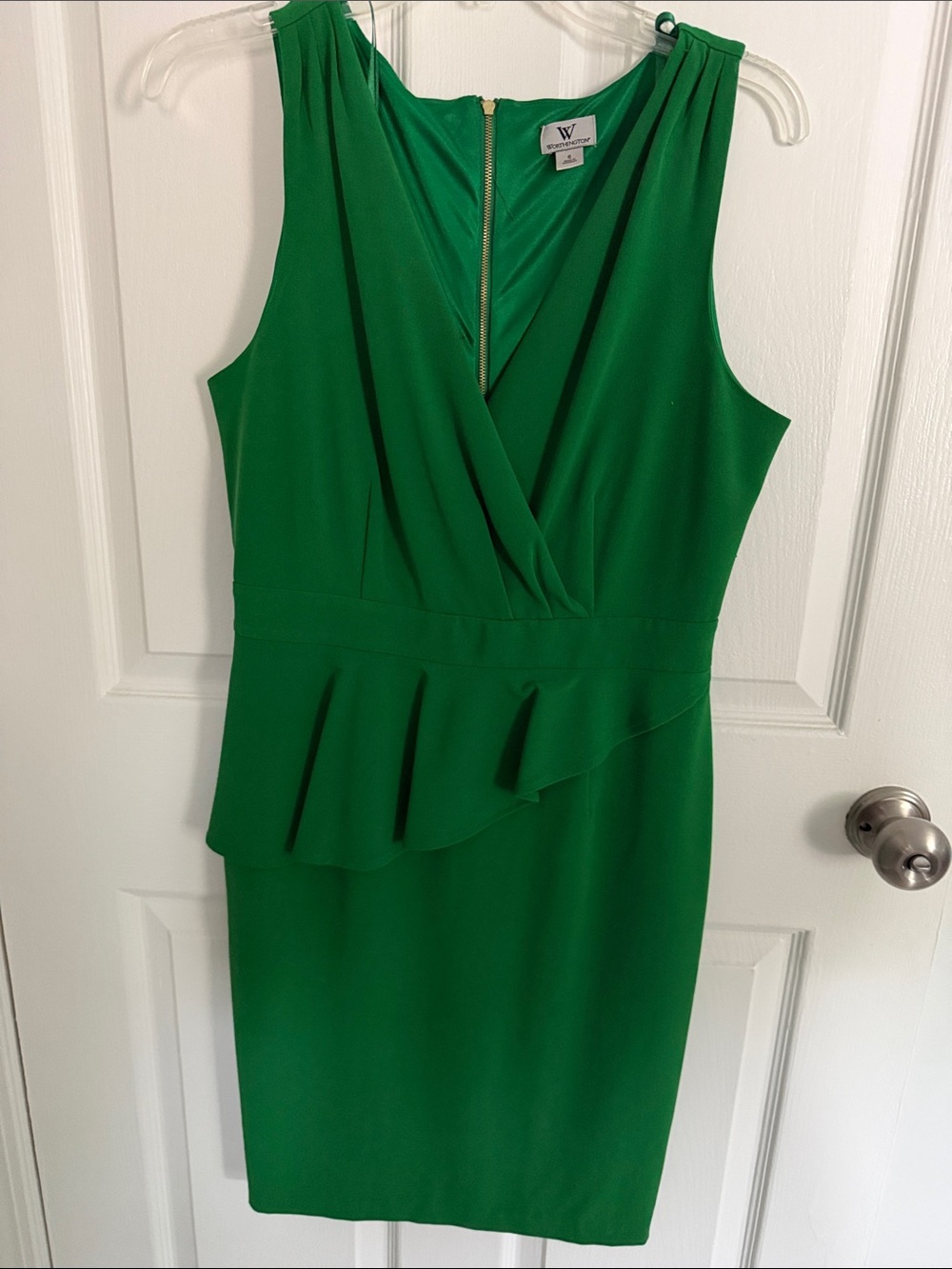 Worthington Emerald Green Peplum Dress